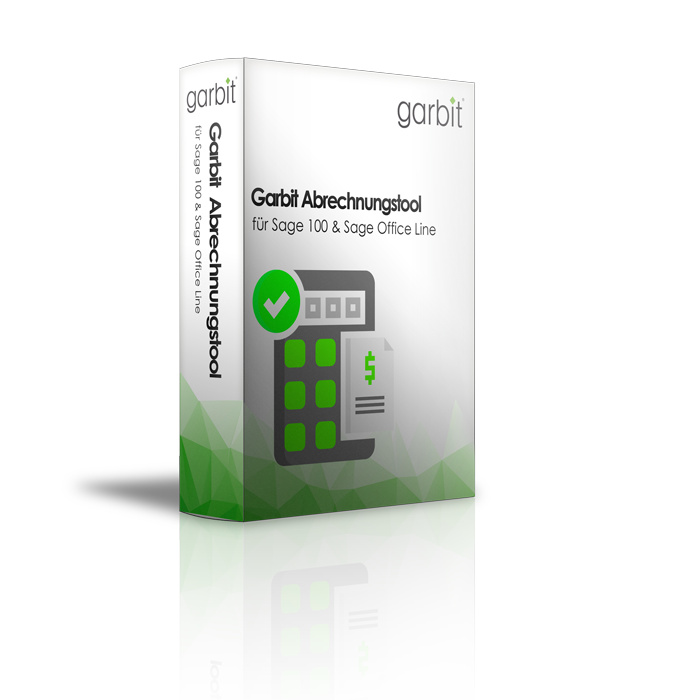 Garbit Abrechnungstool (GBit) – Produktbox für Sage 100 & Sage Office Line